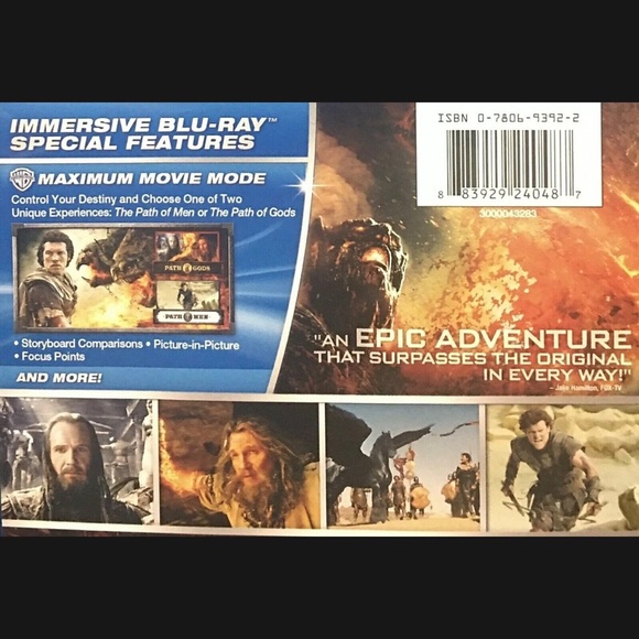 Wrath of the Titans Blu-ray / DVD 2 Disc Set Both Discs In MINT Condition 2012 - Picture 4 of 13